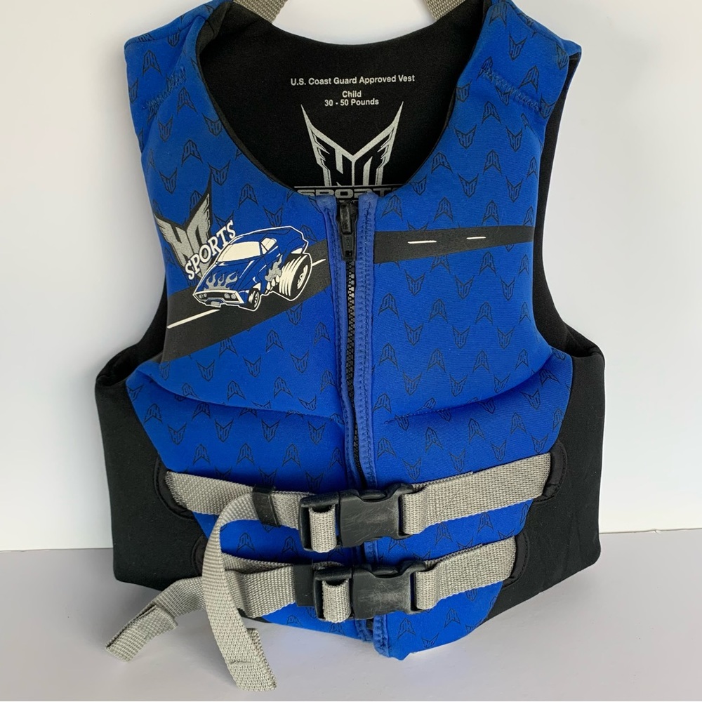 Ho Sports life vest jacket boys child 30-50 lb floatation water play swim